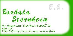 borbala sternheim business card